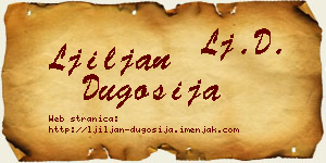Ljiljan Dugošija vizit kartica
